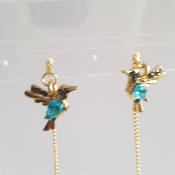 Little Birds Long Drop Earrings - Picture 6 of 12